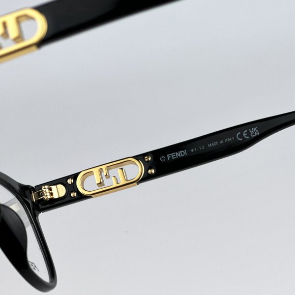Fendi FE50026I 001 Eyeglasses Black Cat Eye Women FE 50026I - Picture 9 of 11